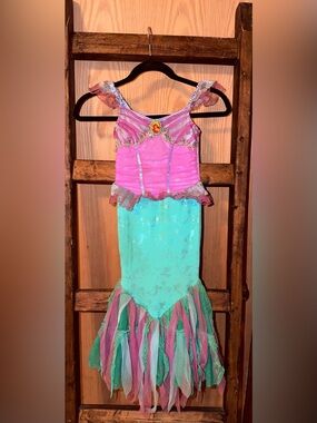 Disney Ariel Little Mermaid Girls Size 4 Mermaid Halloween Costume Dress